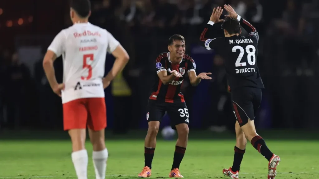 River venció a Bragantino y lidera el Grupo H de la Copa Sudamericana: repasá lo mejor - TyC Sports imagen-4