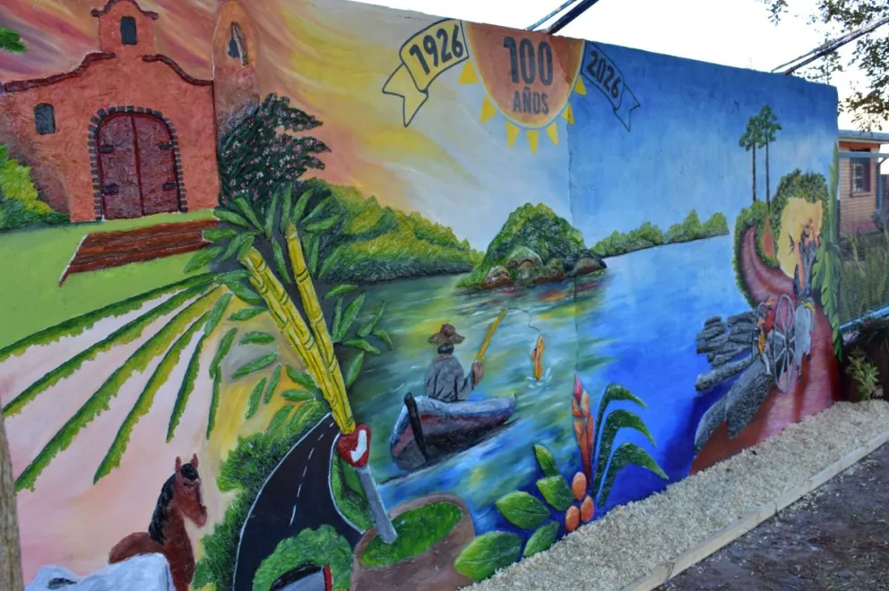 La historia de Caraguatay plasmada en un mural del CEP N° 4 La historia de Caraguatay plasmada en un mural del CEP N° 4 imagen-5