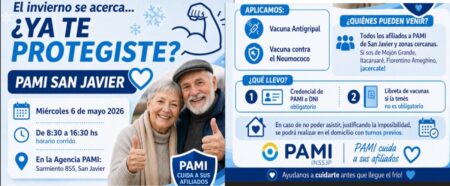 PAMI San Javier realizará jornada de vacunación gratuita para afiliados imagen-66