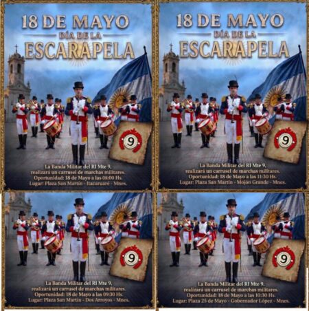 La Banda Militar del RI Mte 9 recorrerá cuatro localidades por el Día de la Escarapela imagen-121