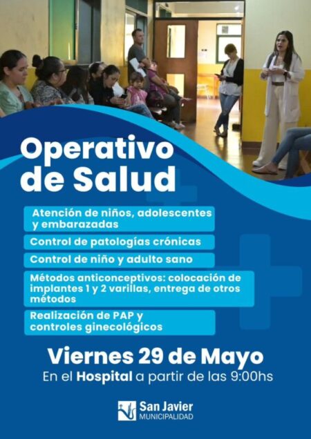 Se realizará un operativo integral de salud este viernes 29 en San Javier imagen-70