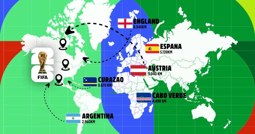 El atlas del Mundial con el viaje que tendrá cada país: ¿cuántos kilómetros recorrerá la Selección Argentina? imagen-39