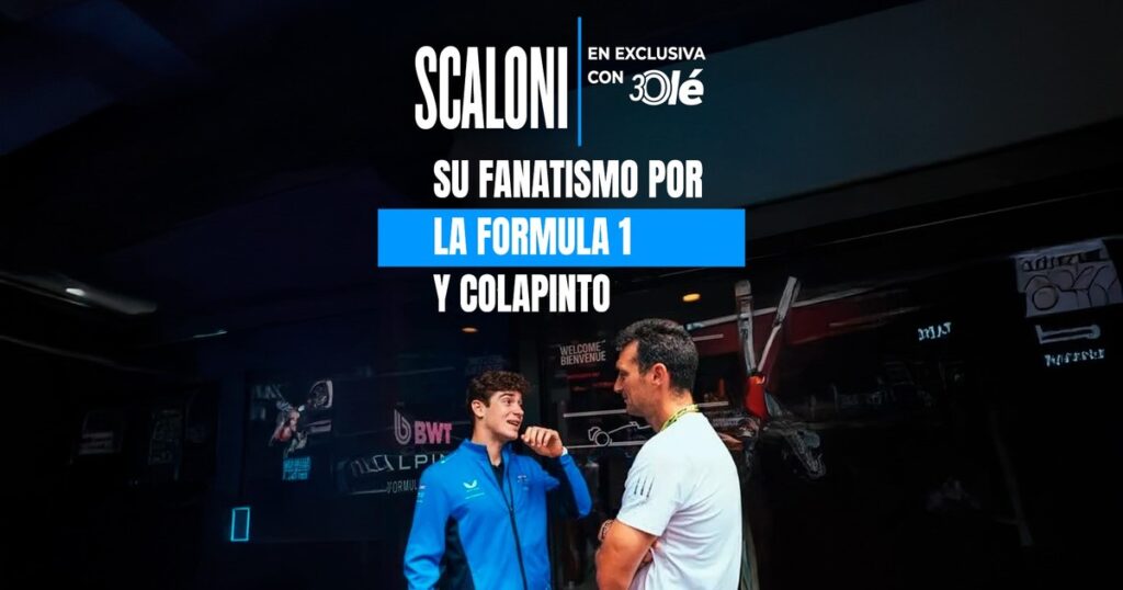 Scaloni a Olé sobre Colapinto: "Uno se levanta para verlo a él", cómo lo conoció y el fanatismo de su hijo mayor por Franco imagen-5