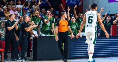 Gimnasia derrotó a Quimsa y pegó primero en las finales de la Liga Nacional imagen-14