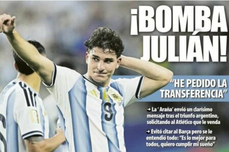 Julián Alvarez desató un conflicto inesperado en medio del Mundial: por qué quiere dejar Atlético de Madrid Julián Alvarez desató un conflicto inesperado en medio del Mundial: por qué quiere dejar Atlético de Madrid imagen-5
