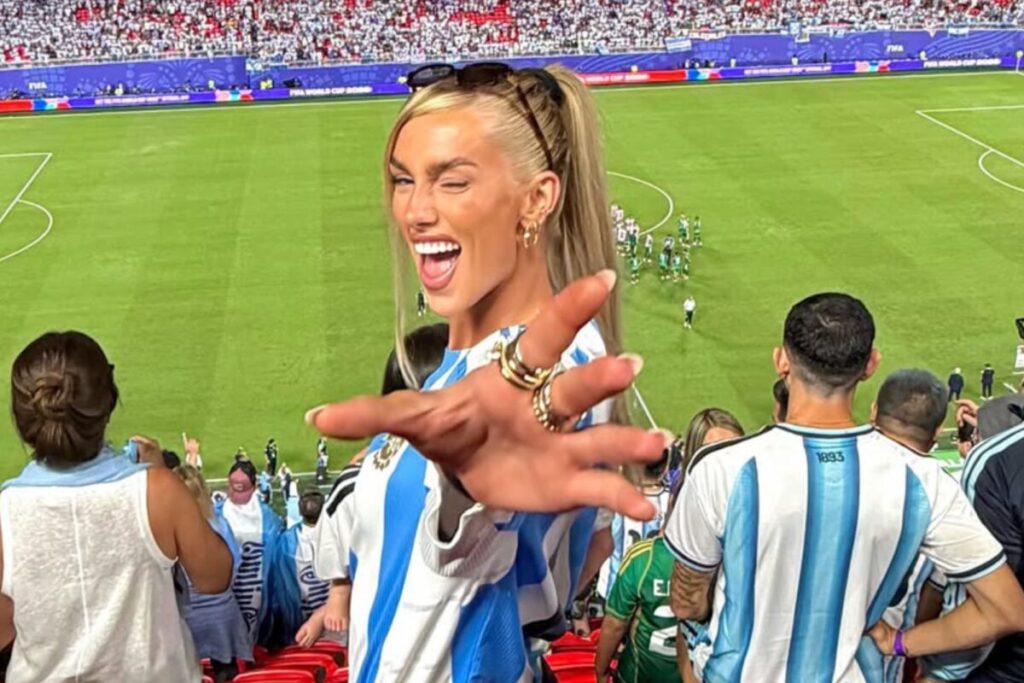 Kelci Rose, la nueva integrante de las mujeres de la Scaloneta, recibió todo el cariño de los hinchas argentinos imagen-5