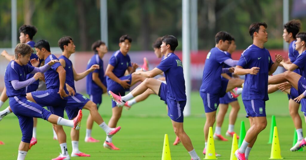 Derriban un dron en la práctica de Corea del Sur antes de jugar con México imagen-4