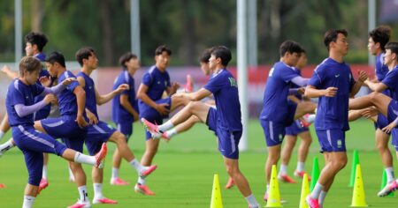 Derriban un dron en la práctica de Corea del Sur antes de jugar con México imagen-11