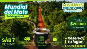 Misiones Maravilla te lleva al Mundial de Mate en Apóstoles: este domingo incluye visitas, cata, charlas, ballet y traslado ida y vuelta por $20.000 imagen-4
