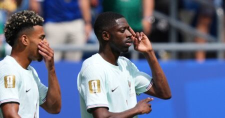 Video: el golazo de Dembelé con el que Francia le gana a Noruega imagen-15