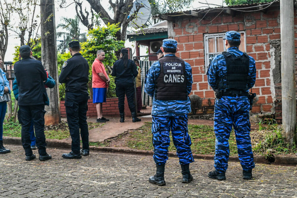 La Policía allanó una casa en Itaembé Miní y puso bajo resguardo del Imusa a tres pitbulls imagen-4