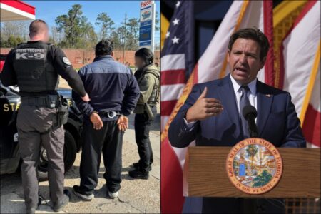 Contra la inmigración: el mensaje oficial de Ron DeSantis por la aplicación de una ley estatal a favor del ICE Contra la inmigración: el mensaje oficial de Ron DeSantis por la aplicación de una ley estatal a favor del ICE imagen-8