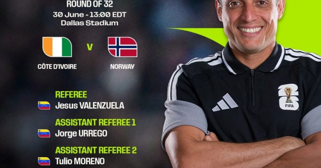Árbitros para tres partidos de 16avos de final imagen-4