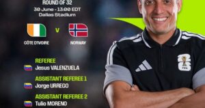 Árbitros para tres partidos de 16avos de final imagen-2