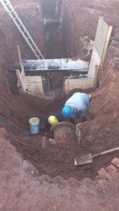 Trabajan en instalaciones del servicio de agua potable de zona Sur imagen-1