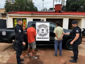 Cámaras de seguridad los filmaron robando repuestos en un taller, la policía los identificó y los detuvo imagen-72