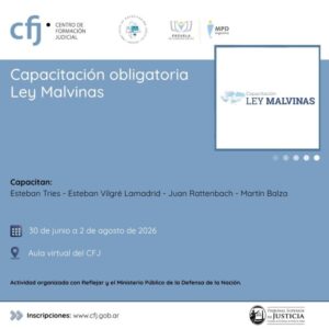 Capacitación en Ley Malvinas: último llamado para la inscripción imagen-1