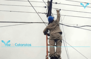 Nuevo Iguazú sin luz: Energía de Misiones trabaja en el recambio de cables quemados por sobrecarga Nuevo Iguazú sin luz: Energía de Misiones trabaja en el recambio de cables quemados por sobrecarga imagen-76