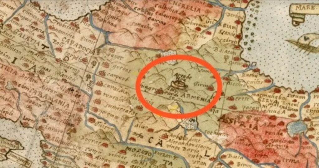 En un mapa del 1500 está marcado el lugar exacto donde estaría el Arca de Noé En un mapa del 1500 está marcado el lugar exacto donde estaría el Arca de Noé imagen-94