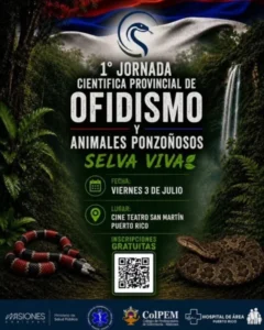 Realizarán en Puerto Rico la Primera Jornada Provincial sobre ofidismo y animales ponzoñosos imagen-2