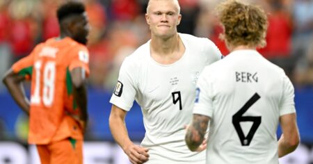Haaland metió a Noruega en octavos ante Brasil y le pisa los talones a Messi en la tabla de goleadores imagen-16