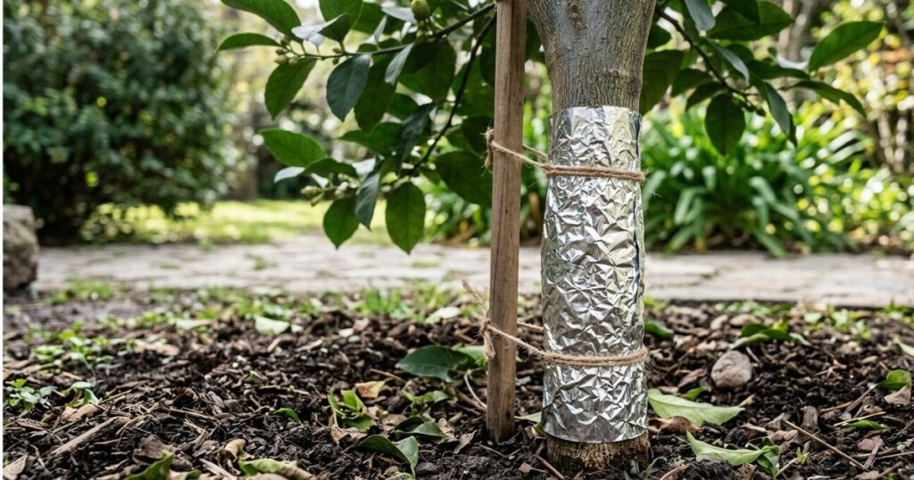El motivo para cubrir el tronco del limonero con papel aluminio: no es contra las plagas imagen-98