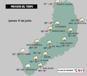 Anuncian lluvias y tormentas para este jueves en toda Misiones: la OPAD emitió advertencia amarilla imagen-7
