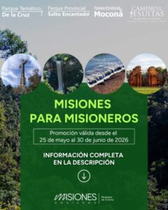 “Misiones para misioneros”: lanzan promociones y entradas más económicas para impulsar el turismo interno imagen-1