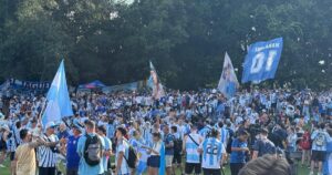 El banderazo argentino en Atlanta antes de los octavos contra Egipto El banderazo argentino en Atlanta antes de los octavos contra Egipto imagen-3