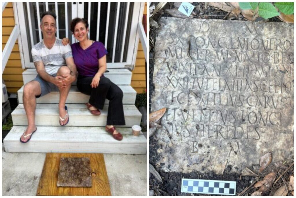 Encontraron una lápida romana de 2000 años en el patio de su casa en Nueva Orleans: cómo llegó de Italia a EE.UU. imagen-5
