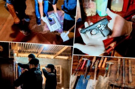 Allanaron la casa de «El Patrón», investigado por una saga de robos y vinculado al narcomenudeo en Wanda y localidades cercanas imagen-69