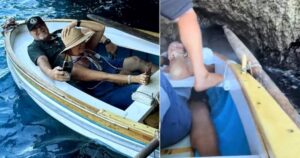 La aterradora experiencia de una pareja en la cueva marina más famosa de Capri: «Los minutos parecieron una eternidad y pensamos que nos quedaríamos atrapados allí» La aterradora experiencia de una pareja en la cueva marina más famosa de Capri: "Los minutos parecieron una eternidad y pensamos que nos quedaríamos atrapados allí" imagen-4