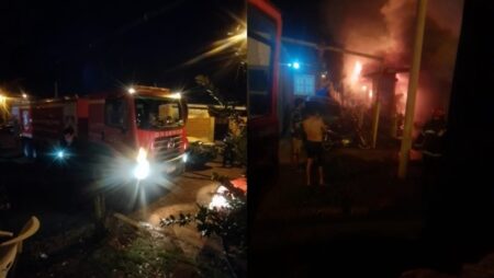 Bomberos de la Policía de Misiones sofocaron un incendio en una vivienda de Posadas imagen-6