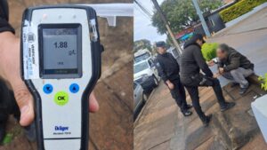 Con 1,88 g/l de alcohol en sangre, chocó contra una camioneta municipal y terminó detenido en Posadas imagen-2