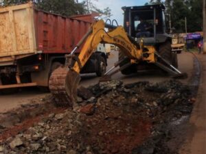 Continúan los trabajos de bacheo sobre la avenida San Martín de Eldorado imagen-1