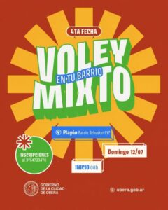 La cuarta fecha del “Vóley Mixto en tu Barrio” será en Villa Cristen imagen-73