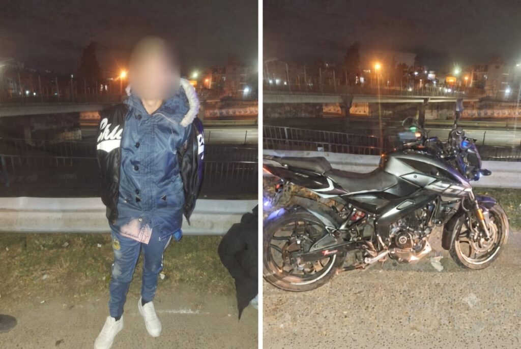 Eludieron un control policial y fueron detenidos tras chocar con un patrullero en una persecución de película en la General Paz imagen-4