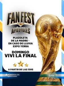 Apóstoles vivirá la gran final del Mundial este domingo en la Plazoleta de la Madre con un Fan Fest lleno de ilusión imagen-7