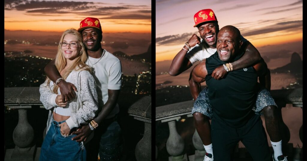Con su nuevo rostro, las vacaciones de Vinicius en Río: fotos con su novia en el Cristo Redentor y un curioso encuentro… Con su nuevo rostro, las vacaciones de Vinicius en Río: fotos con su novia en el Cristo Redentor y un curioso encuentro... imagen-40