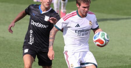 Mastantuono: titular y gol en el amistoso del Real Madrid pese al "no le alcanza para ser titular" imagen-10