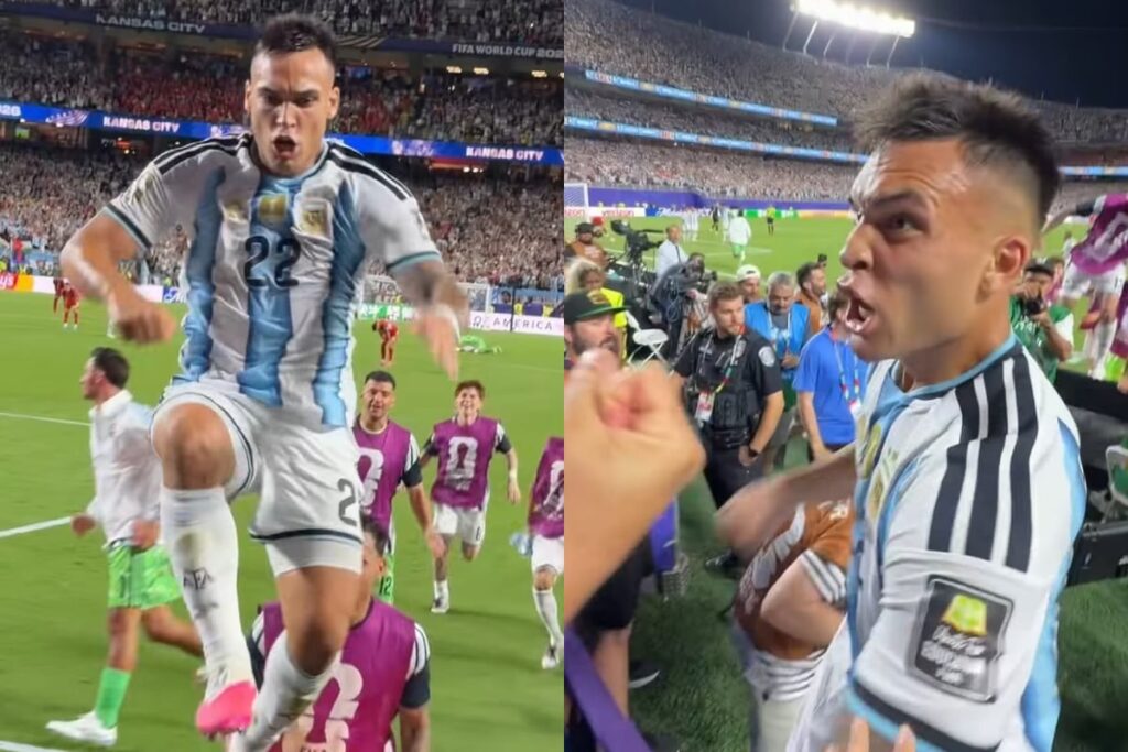 Se conoció el video en primera persona del festejo de Lautaro Martínez con los hinchas tras el gol que selló el pase a las semifinales Se conoció el video en primera persona del festejo de Lautaro Martínez con los hinchas tras el gol que selló el pase a las semifinales imagen-5