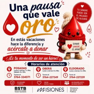 En estas vacaciones sumate a la donación de sangre En estas vacaciones sumate a la donación de sangre imagen-83