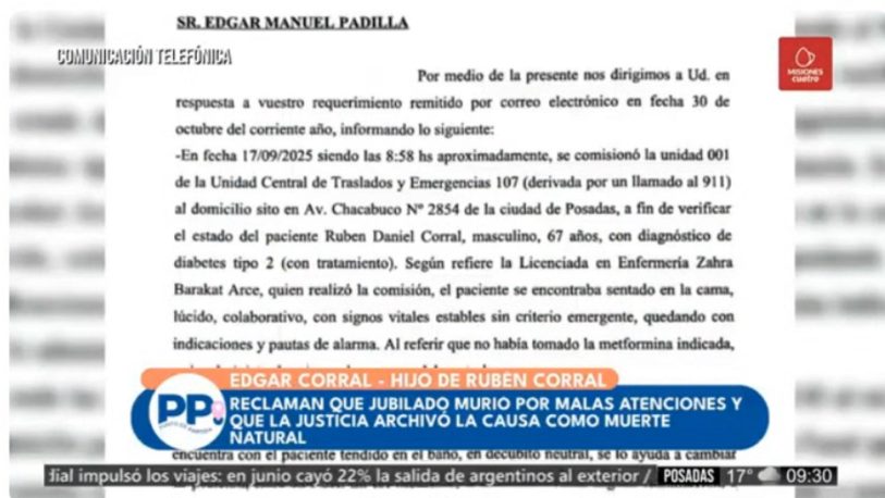 Denuncian dudas sobre la muerte de un empresario y cuestionan el cierre de la causa: “Es un caso similar al de Maradona” Denuncian dudas sobre la muerte de un empresario y cuestionan el cierre de la causa: “Es un caso similar al de Maradona” imagen-5