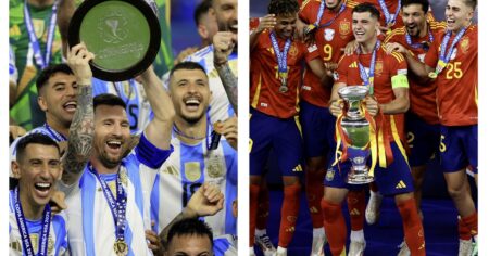 El mano a mano entre Argentina y España: cuántos titulos tiene cada selección y cuáles son sus mayores logros El mano a mano entre Argentina y España: cuántos titulos tiene cada selección y cuáles son sus mayores logros imagen-6