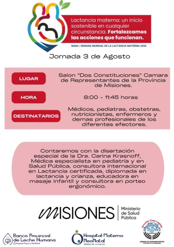 Semana Mundial de la Lactancia Materna: realizarán una jornada de actualización para fortalecer la atención en salud imagen-5