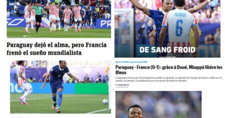 "A sangre fría" y "la frente en alto" de Paraguay: la reacción de la prensa a la clasificación de Francia imagen-20