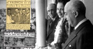 Cuando España y su fútbol querían a la Argentina: de la visita glamorosa de San Lorenzo a la Copa Eva Duarte que levantaron Real Madrid y Barcelona Cuando España y su fútbol querían a la Argentina: de la visita glamorosa de San Lorenzo a la Copa Eva Duarte que levantaron Real Madrid y Barcelona imagen-2
