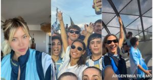 El alocado festejo de los famosos tras el agónico triunfo de la Selección Argentina imagen-3