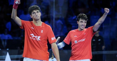 Tapia y Coello aplastaron a Augsburger y Lebrón para ganar el P1 de Málaga Tapia y Coello aplastaron a Augsburger y Lebrón para ganar el P1 de Málaga imagen-19