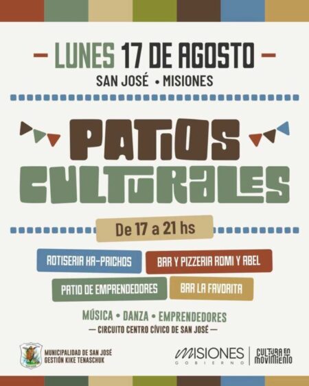 El 17 de agosto, San José será sede de “Patios Culturales” imagen-23